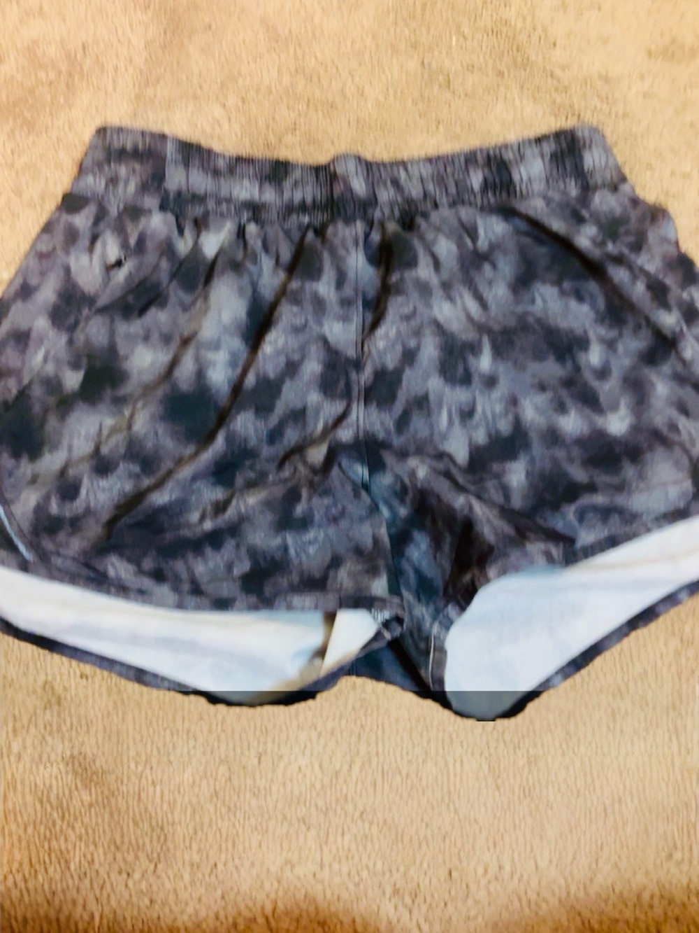Target Women's Black and Gray Camo Athletic Shorts
